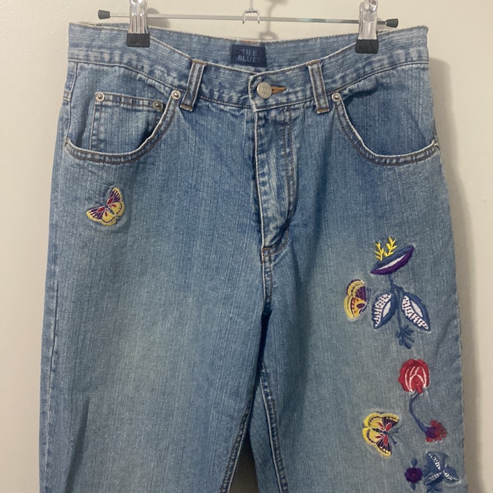 Embroidered Blue Jeans - Picture 2 of 7
